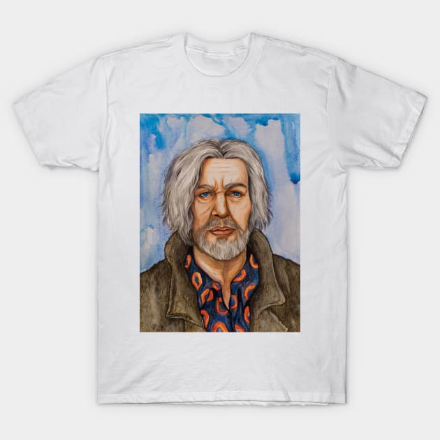 Hank (watercolor) T-Shirt by IntraSomnium